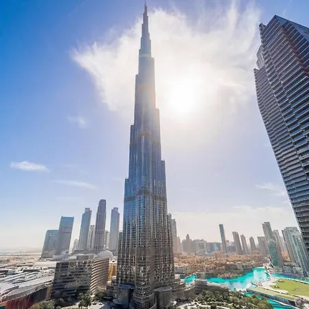 Larbi Breathtaking Burj Khalifa & Fountain Luxurious 1Br Apartment Dubai Exterior photo